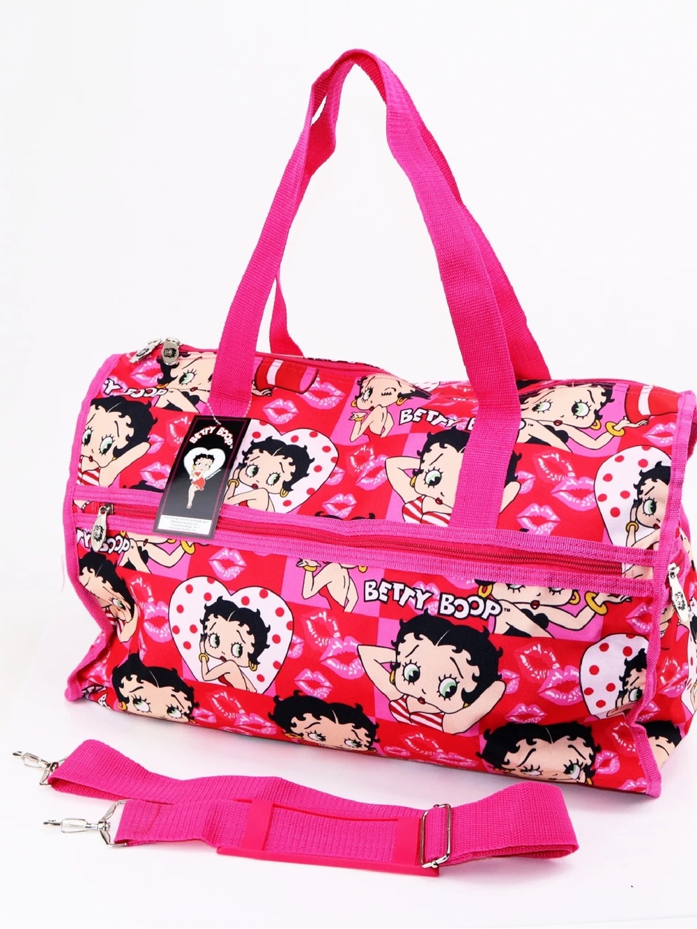 Betty Boop Hot Pink Weekend Travel Bag